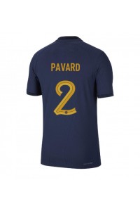 Frankrike Benjamin Pavard #2 Fotballdrakt Hjemme Klær VM 2022 Korte ermer